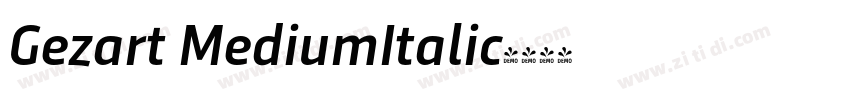 Gezart MediumItalic字体转换